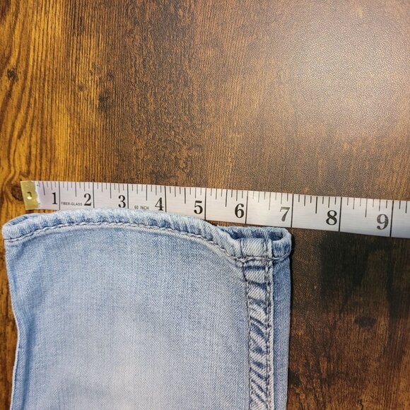 Silver Jeans Size 32 Tuesday Crop Low Rise Tummy Control Thick Stitch Stretch - Picture 12 of 12